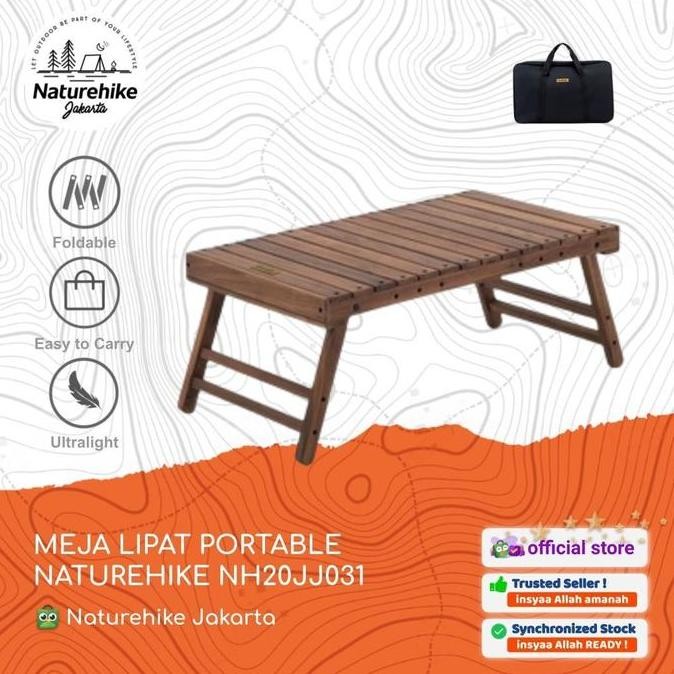 Meja Lipat Naturehike Nh20Jj031 Portable Camping Piknik Outdoor Bbq