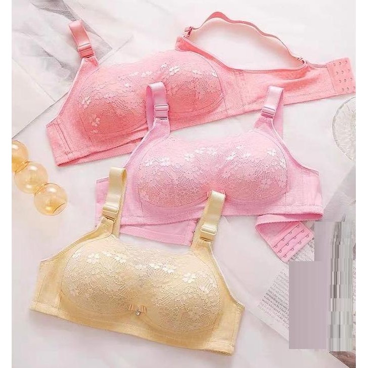 Bra Kemben Renda Bh Busa Tipis Tanpa Kawat 4 Kaitan Busa Tipis