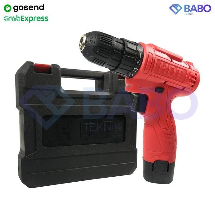 mesin bor baterai cas 12V bor listrik murah 2 baterai bolak balik