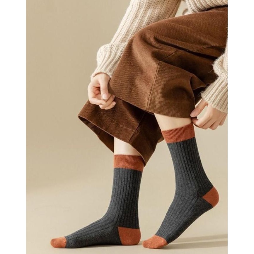 Promo Kk156 Kaos Kaki Wanita Vintage Classic Women Socks Cod