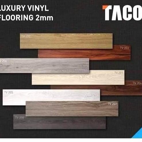 Promo Vinyl taco flooring vinil lantai Taco 2mm lantai karet parket parquete COD