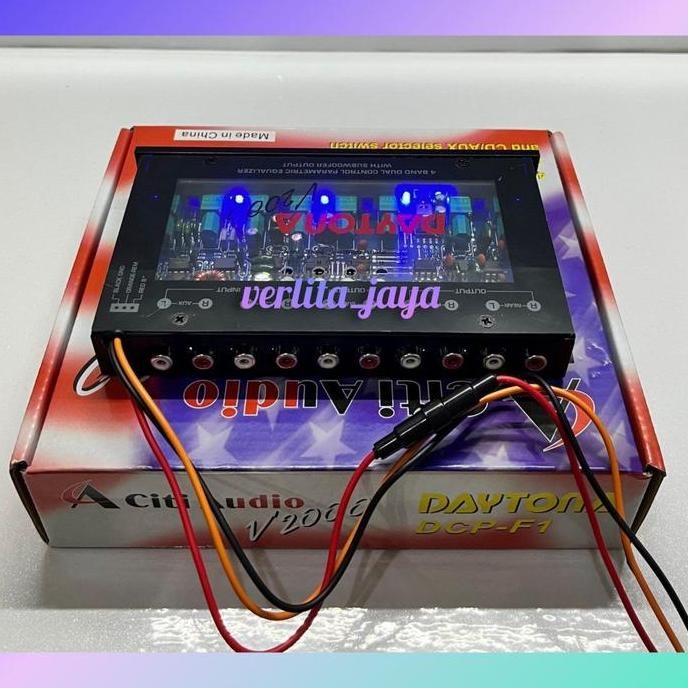Parametrik Equalizer Daytona Dcf-F1 V2000 Termurah Car Audio Mobil