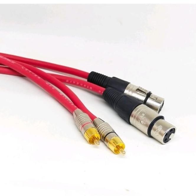 Kabel Mixer Ke Power Jack Canon Xlr Female Ke Rca Male 1 Set