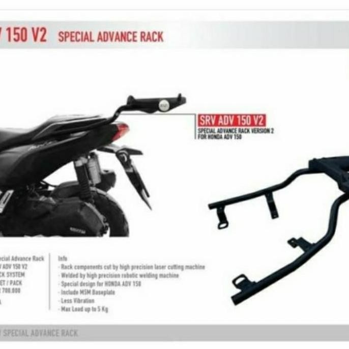 Bracket Breket Box Honda Adv150-160 Givi Srv Original
