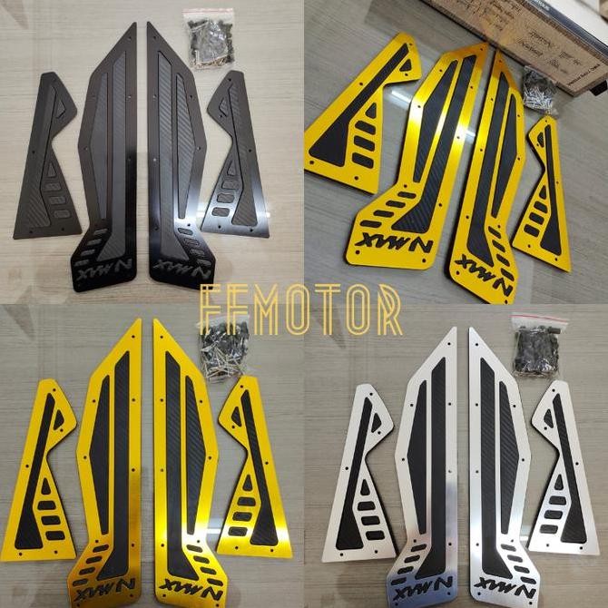 Plat Bordes Alumunium Karpet Motor Platbordesk Pijakan Kaki Nmax Old Nmax Lama 2016 2017 2018 2019 S