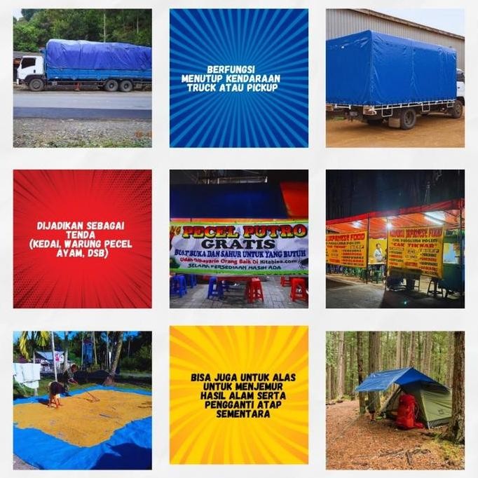 Terpal A12 Cap Kucing Ukuran 4M X 6M