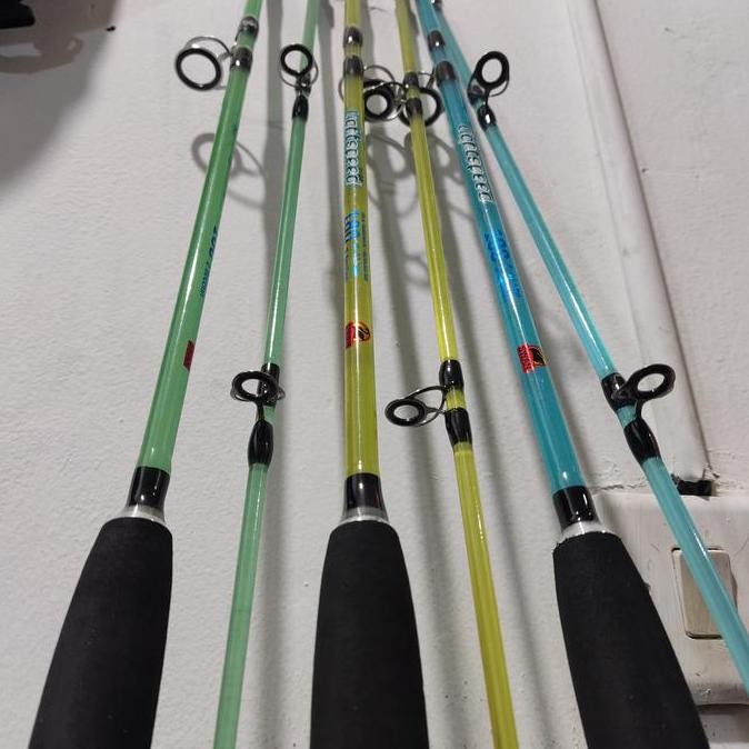 Joran Pancing Sambung 2 Panjang 180Cm Fiber Transparan Sambungan Drat