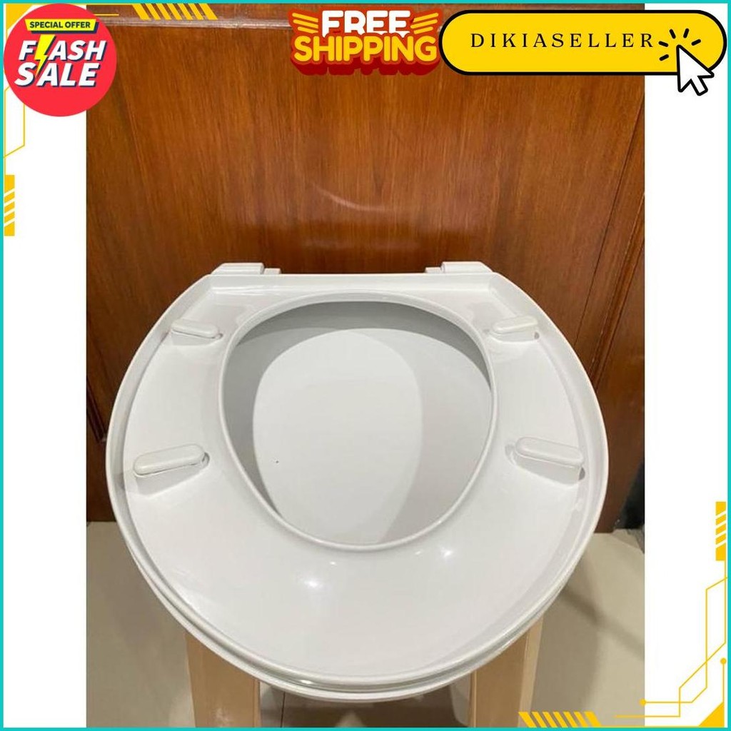 Komplit 1 Set + Engsel Kloset Toto Tutup Closet Duduk Toto Tutup Kloset Duduk Universal Eco Flush Pe