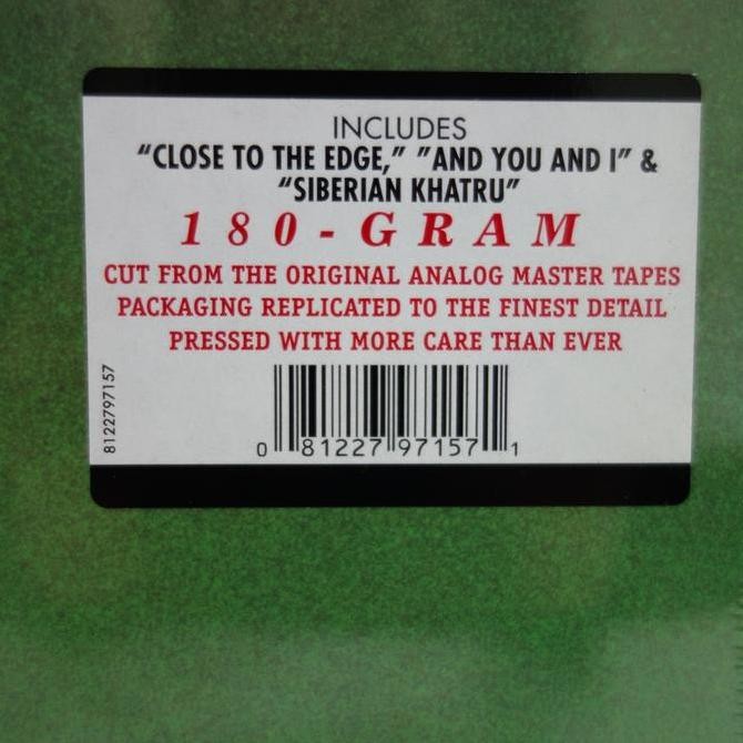 LP Yes - Close to The Edge Album Vinyl Piringan Hitam PH Rare Koleksi Original