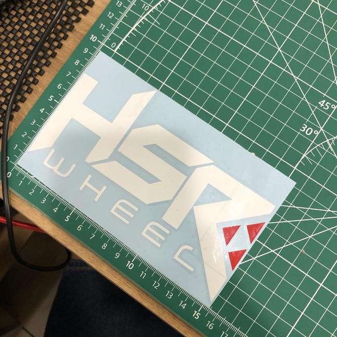 BEST SELLER STIKER POTONG HSR UNTUK BAN MOBIL CAR KURSUS KREATIF DESAIN KEREN 