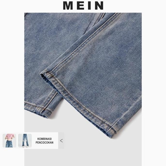 Promo [Mein Premium][Upgrade] Girl Power Celana Jeans Panjang Wanita Robek High Waist Gaya Korea 860