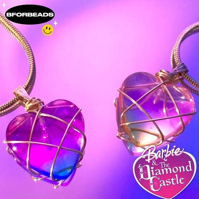 [Ready stock] New edition barbie the diamond castle necklace