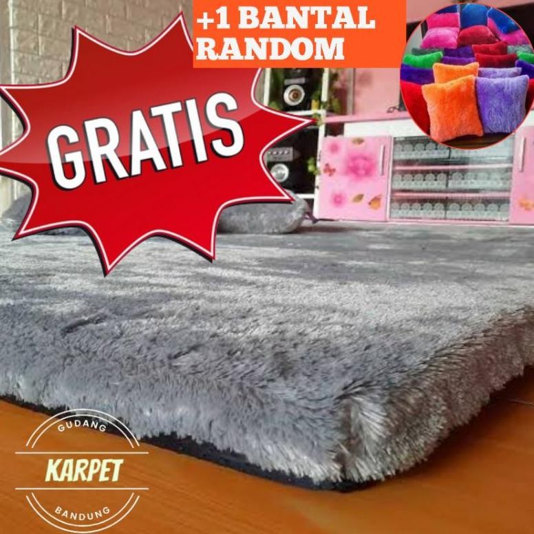 (SUPER TEBAL)Karpet Bulu  Uk 150X200X7 Karpet Lantai Bulu Rasfur Lembut Ambal empuk Kasur Bulu ANTI 