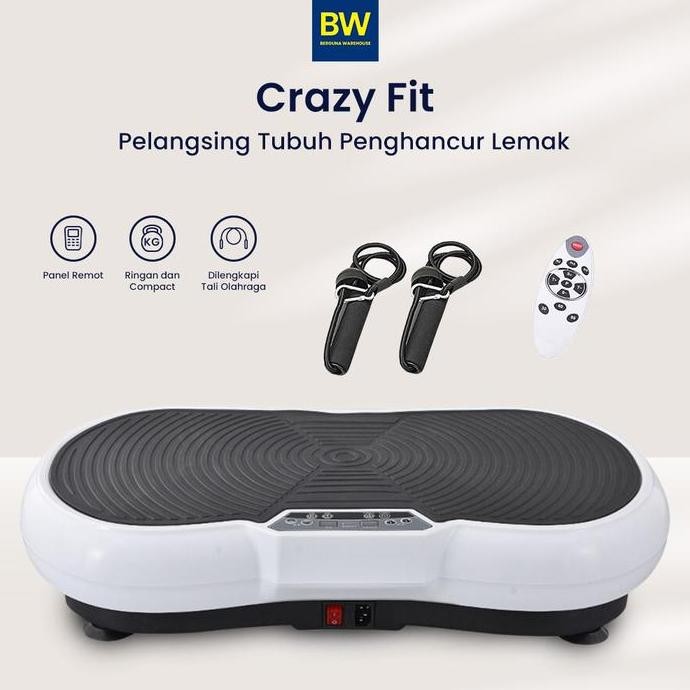 TERBARU Crazy Fit Alat Fitness Getar Lejel Vibe Tone Massager Terapi Crazyfit