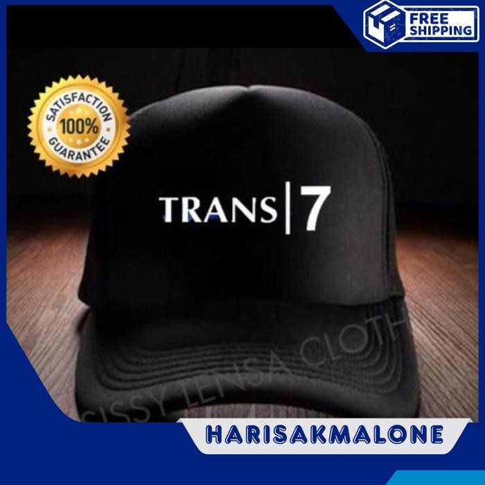 OBRAL DISKON TOPI TRUCKER JARING HAT CAP DISTRO TRANS7 TRANS 7 TV TRANSTV MEDIA CORP STASIUN TELEVIS