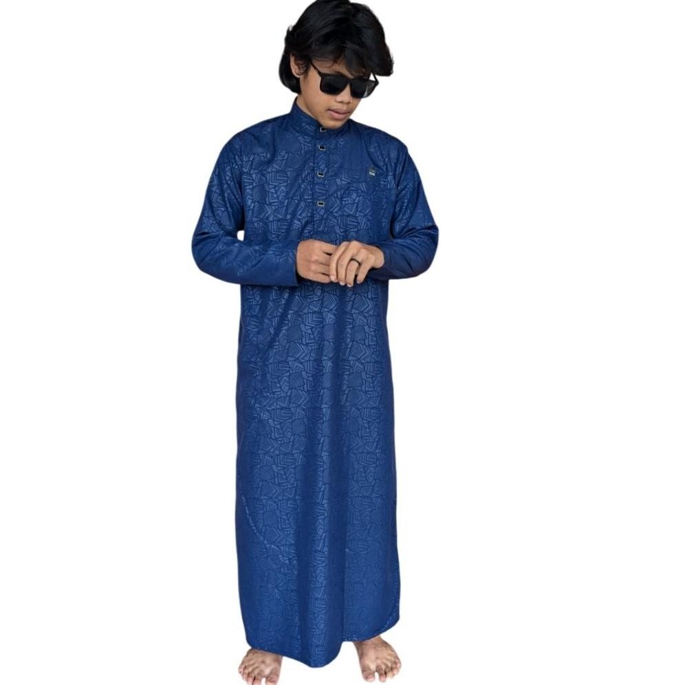 Jubah Gamis Sultan Pria  Remaja Dewasa Motif Sultan Embos