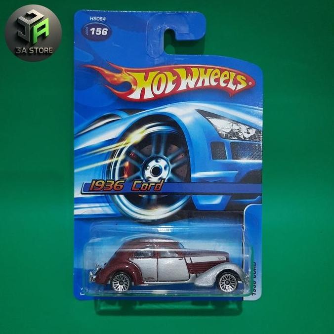 hotwheels 1936 cord maron silver
