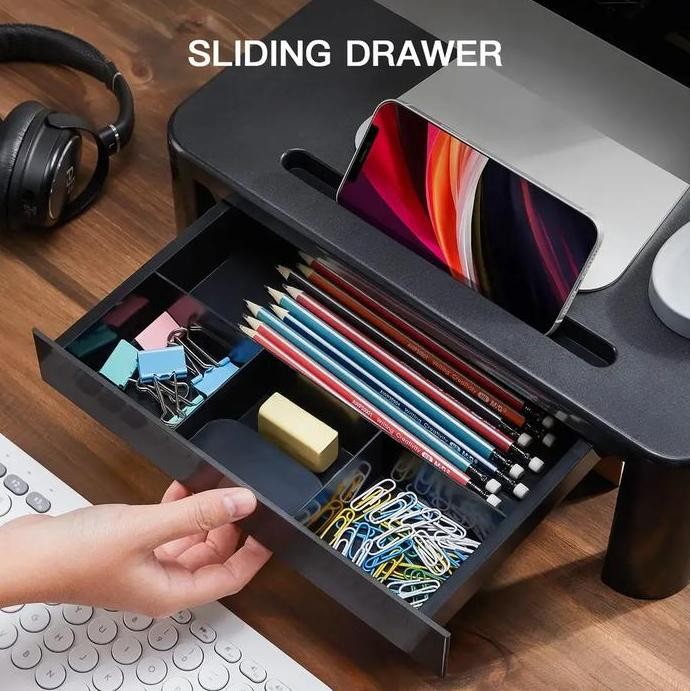 Meja Monitor Printer Laci tarik