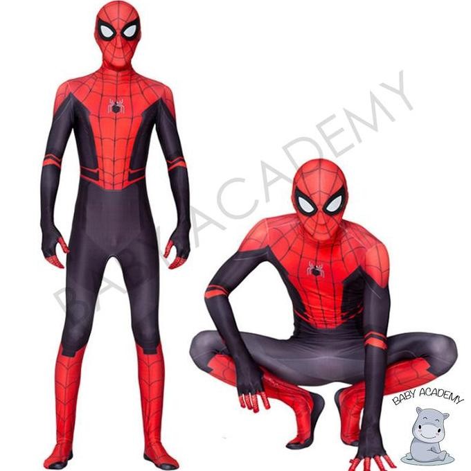 Kostum Spiderman Far From Home Lengkap Topeng Anak Laki Laki Dewasa Premium