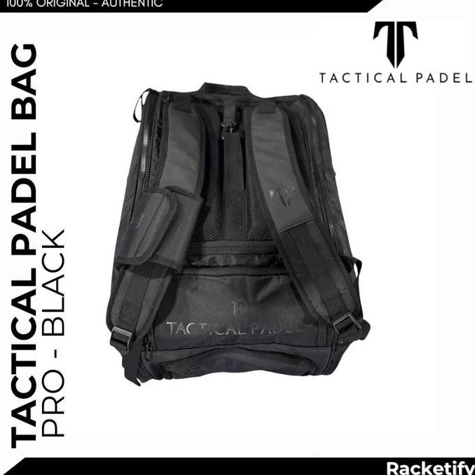 TACTICAL PADEL BAG PRO BLACK 2025 / TAS PADEL TACTICAL / TACTICAL PADEL BAG