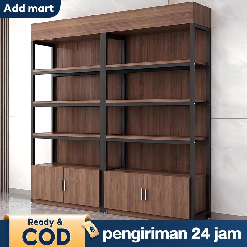 Rak Penyimpanan Gudang Rak Buku Lemari Laci Kayu Sederhana Lemari Serbaguna Furnitur Kabinet Kayu Ru
