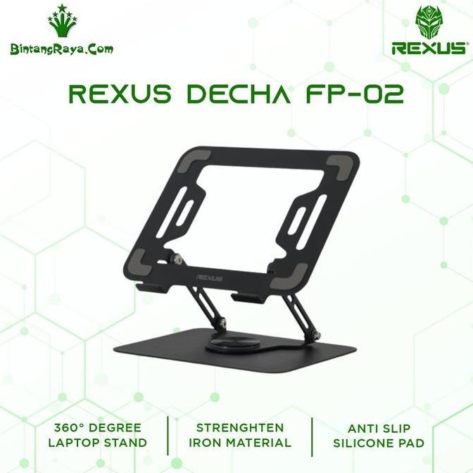 * LAPTOP STAND REXUS DECHA FP02/STAND LAPTOP NOTEBOOK FP-02 360 ROTATION *
