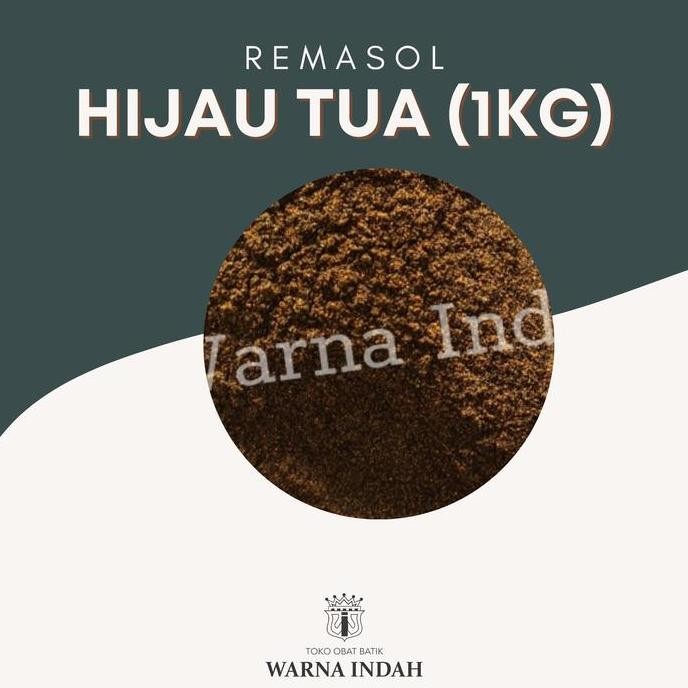PEWARNA BATIK / PEWARNA TEKSTIL REMASOL HIJAU 1KG SRA