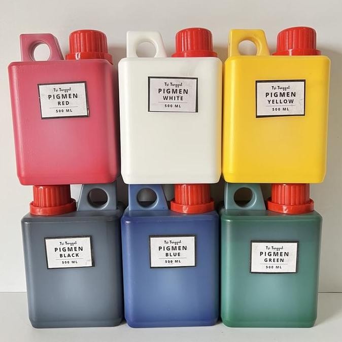 Waterbased Pigmen 500gr Pigmen Warna Warni Campuran Cat Tembok Alat Perlengkapan Peralatan Painting 