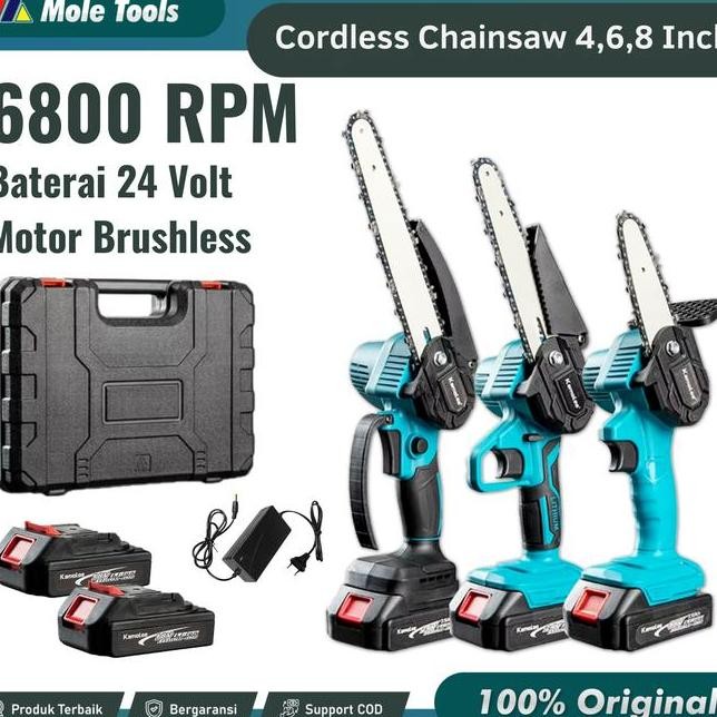 Kamolee Chainsaw Brushless Kamolee Gergaji Kayu Listrik Brushless Tanpa Kabel Gergaji Listrik Kamole