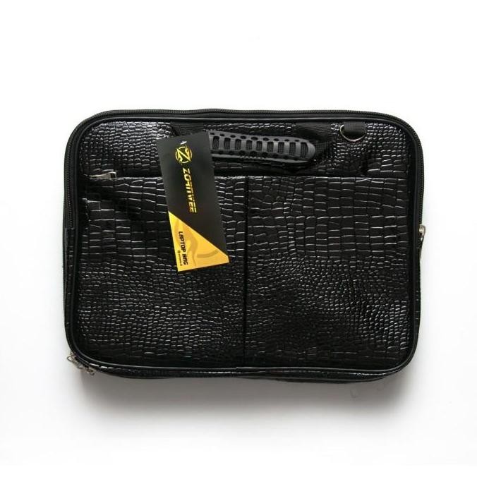 * Tas Laptop 12 inch motif Kulit, TEBEL dan dua sisi. ZORNWEE *