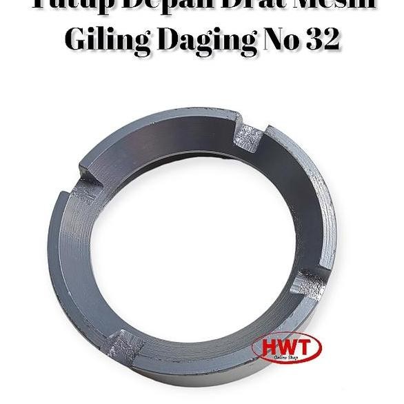 Tutup Depan Drat Mesin Giling Daging No 32 Hijau Body Tebal