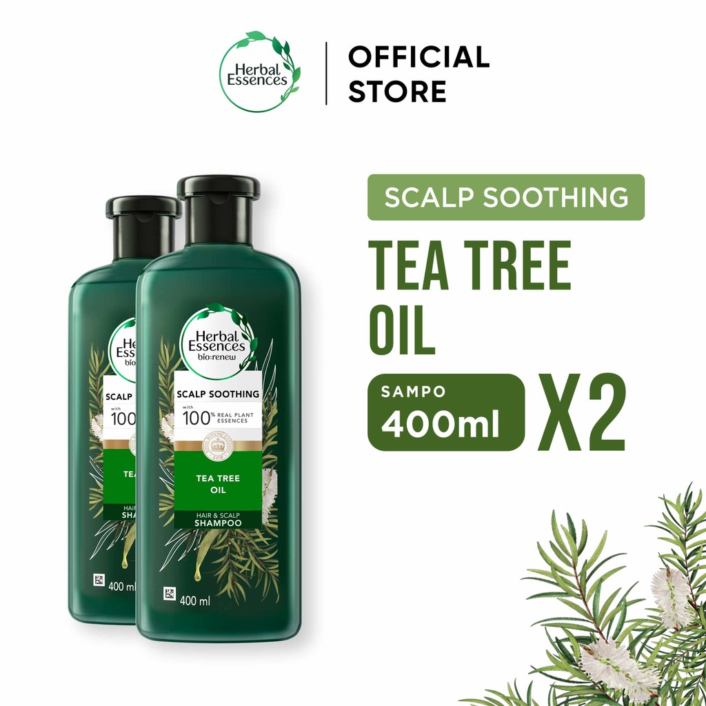 Herbal Essences Tea Tree Oil 400ml Shampoo X2