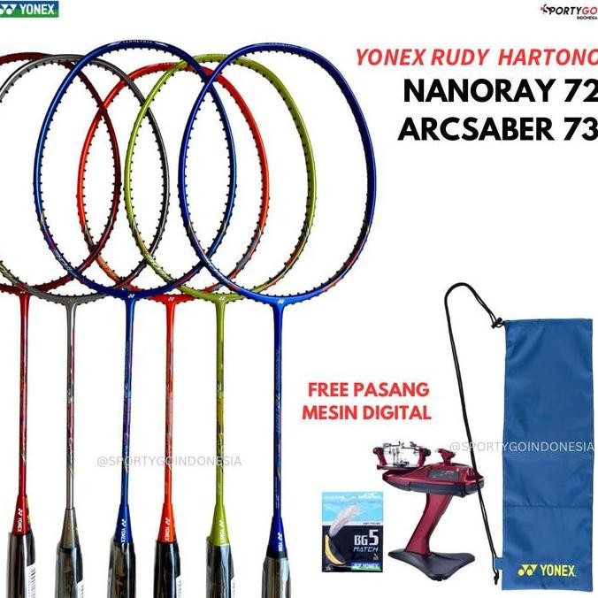 RAKET BADMINTON YONEX NANORAY 72 LIGHT RUDI HARTONO ORIGINAL