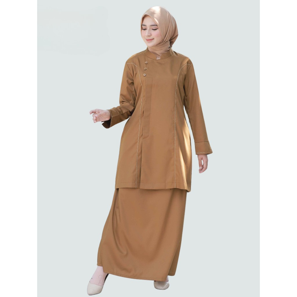 alishka - NRS Series - Baju Khaki Pns Wanita Tunik Seragam Setelan Dinas PDH