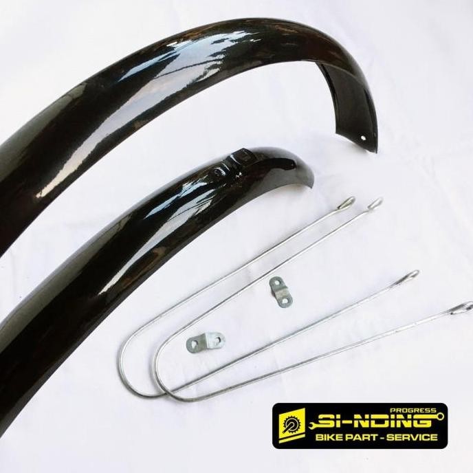 Fender Spakbor Slebor Sepeda 20 Inch Bulat Setengah Lingkaran Hitam