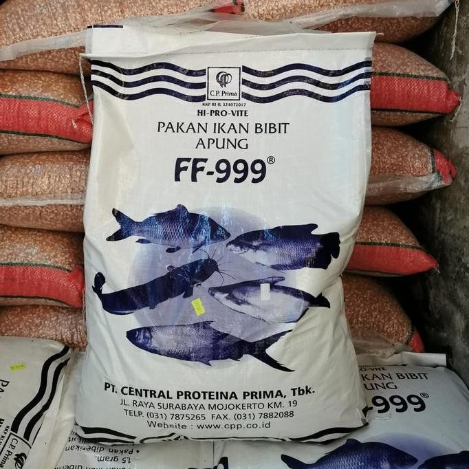 Pakan Ikan Bibit Apung FF-999 / Pakan Ikan Bibit Hi-Pro-Vite FF 999