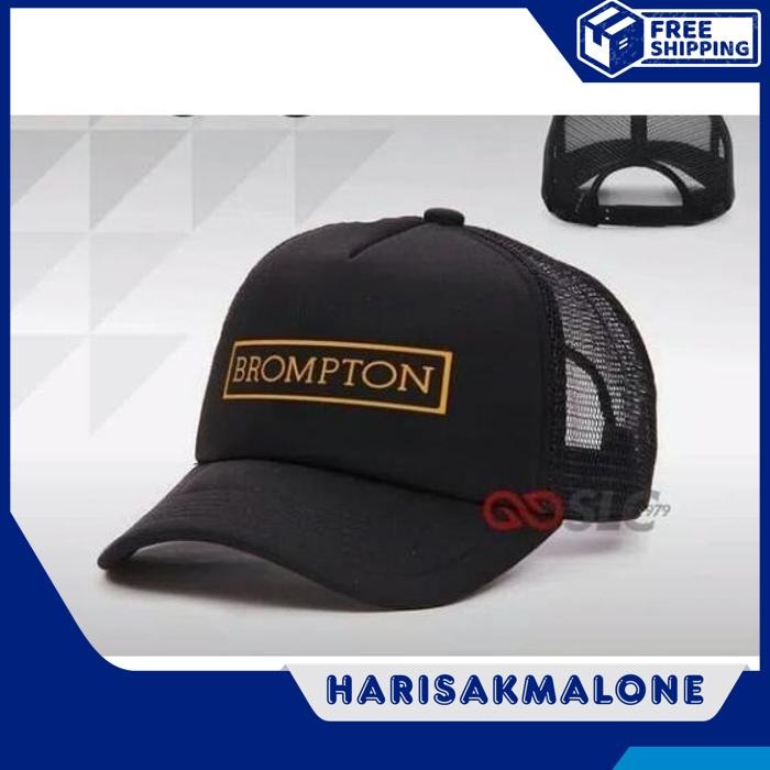 GRATIS ONGKIR TOPI TRUCKER JARING HAT CAP DISTRO SEPEDA LIPAT BROMPTON POLOS CUSTOM INDONESIA PRIA W
