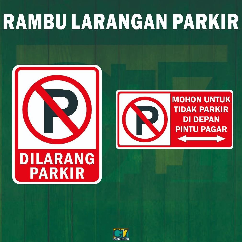 PROMO Rambu Dilarang Parkir | Sign Dilarang Parkir