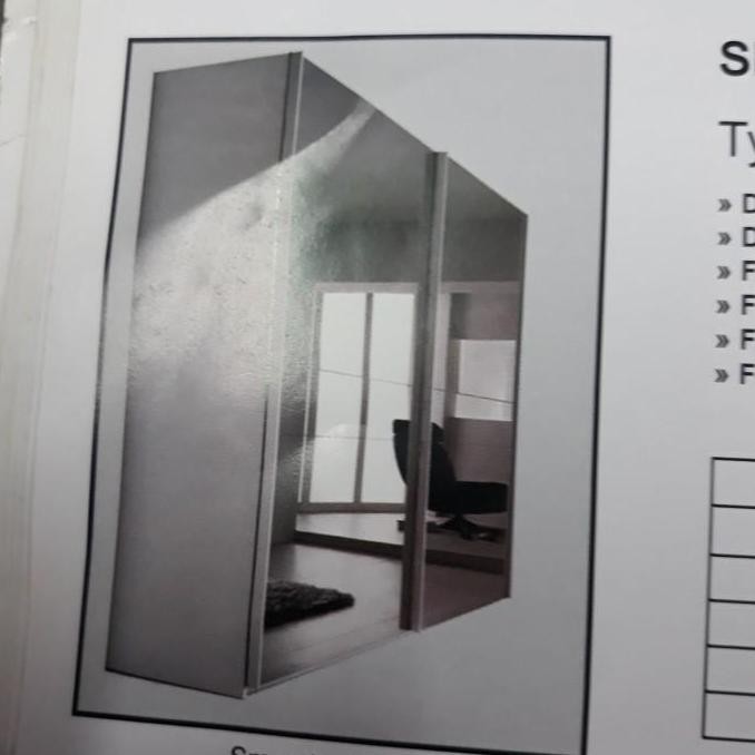 Roda dan Rel Sliding wardrobe SD 033A Knockers + rel 3.5 M
