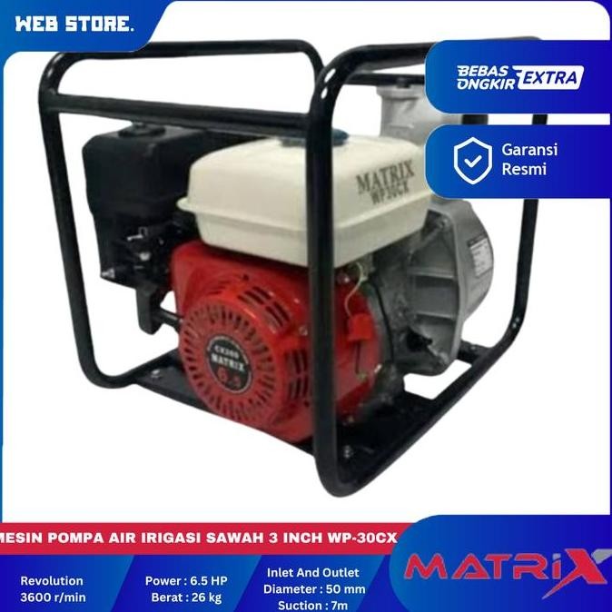 BELLYARD Pompa Air Sedot Banjir Kolam Sawah Water Pump 3'' WP 30CX WP-30CX MATRIX