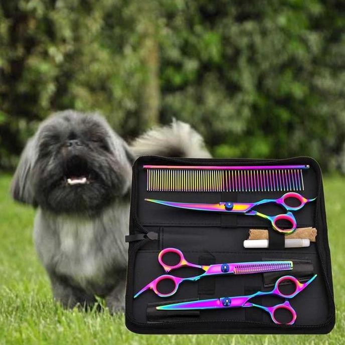 Set Gunting Grooming Rambut Bulu Anjing Kucing Pet