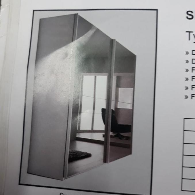 Roda dan Rel Sliding wardrobe SD 032A Knockers + rel 2.5 M