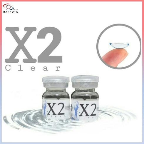 Original Softlens Bening X2 Clear 1 Tahun (-0.50 S/D -20.00) Made In Korea Bisa Beda Minus Dia 14.00