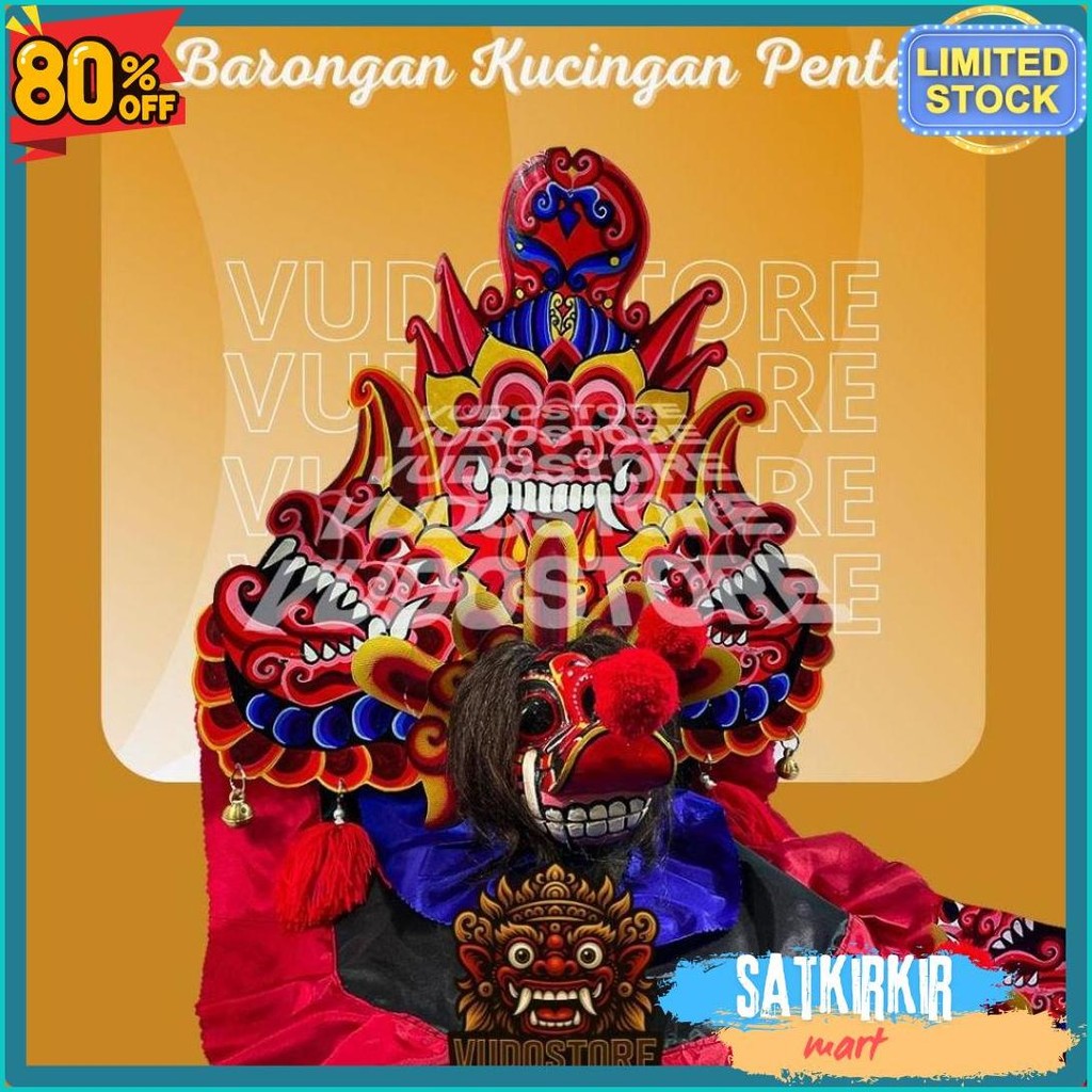 Cod Vudostore Barongan Kucing Kucingan Alusan Siap Pentas Free Kemul