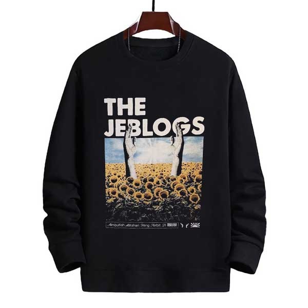 Sweater The Jeblogs Rebelfest Crewneck Bahan Cotton Fleece