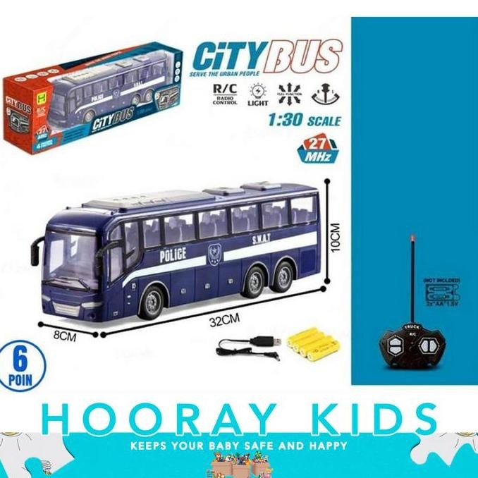 Mainan Mobil Remote Control Rc Truck Truk Bus Bis Besar Edukasi Anak