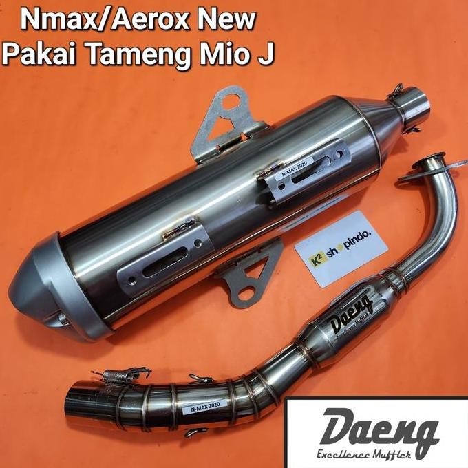 Knalpot Nmax New 2020 keatas Aerox New Daeng Tsukigi full stainless DV