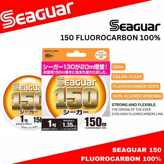 TERMURAH - Seaguar 150 Fluorocarbon Leader Line 150m