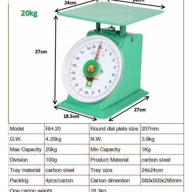 ACAS Rh Timbangan 20kg - 50kg Manual Vietnam