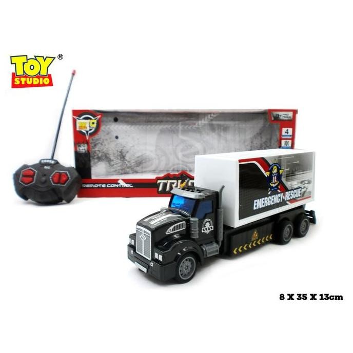 Mainan Anak Mobil Rc (Remote Control) Police Truck 4Fc With Light